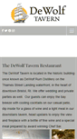 Mobile Screenshot of dewolftavern.com