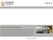 Tablet Screenshot of dewolftavern.com